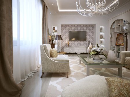 Sala de estar estilo árabe
