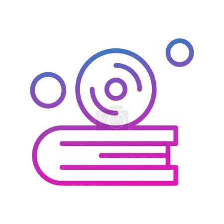 Icono del cd del vector, ilustración del vector