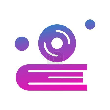  Icono del cd del vector, ilustración del vector