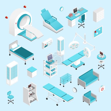 Conjunto isométrico del hospital