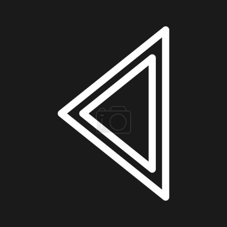 Ilustración de Anterior, izquierda, imagen vectorial icono de flecha. También se puede utilizar para atención al cliente. Adecuado para uso en aplicaciones web, aplicaciones móviles y medios impresos. - Imagen libre de derechos