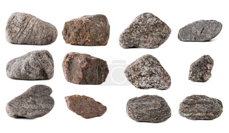 Piedras de colección grande aisladas
