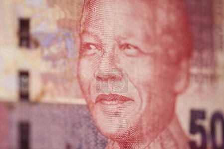 Téléchargez les photos : Portrait de Nelson Mandela à 50 rand - en image libre de droit