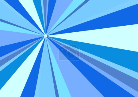 Photo for Rays Radius Background Blue Vector Illustration - Royalty Free Image