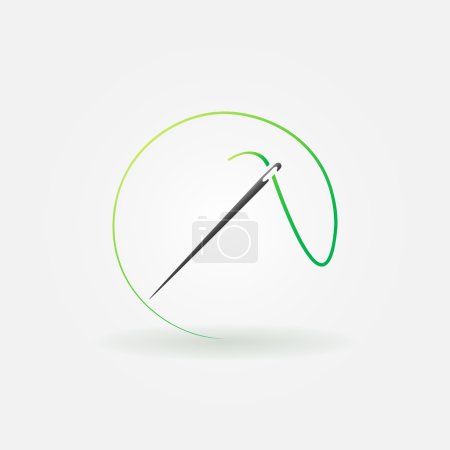 Needle vector bright logo