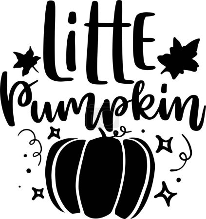 Tipografía de letras de calabaza Citas Ilustración para el diseño de póster y camiseta imprimibles. Citas motivacionales inspiradoras.