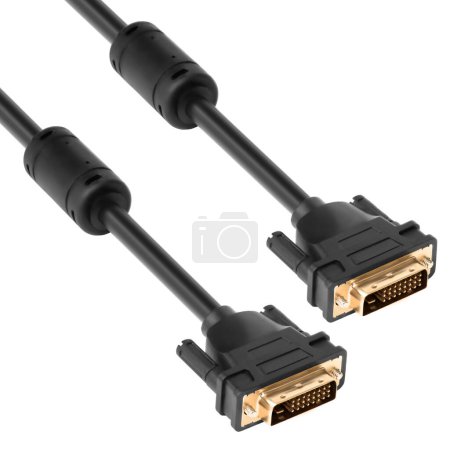Cables USB sobre fondo blanco
