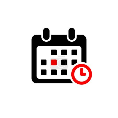 Ilustración de Conjunto de iconos del calendario. Plan de negocios. Gestión del tiempo. - Imagen libre de derechos
