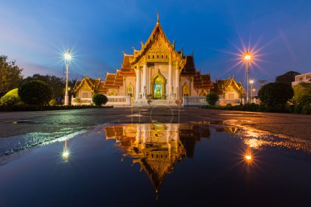 The Marble temple named Wat Benchamabopit Dusitvanaram