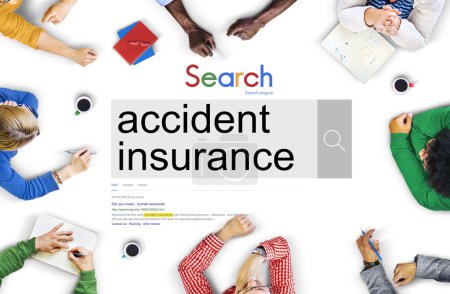Concepto de seguro de accidentes
