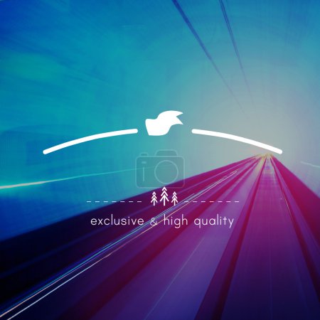 líneas y movimiento futurista
