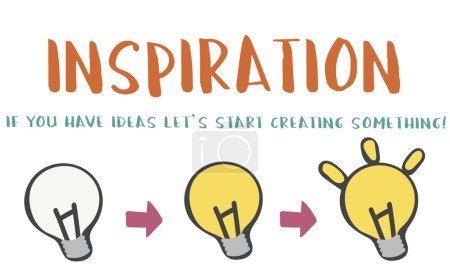 banner creativo con texto Inspiración
