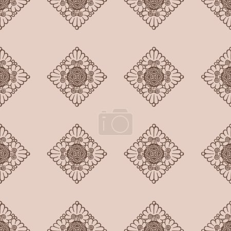 Photo for Seamless vintage pattern. Damask tracery can be used for wallpaper, fabric, invitation in classical style - Royalty Free Image