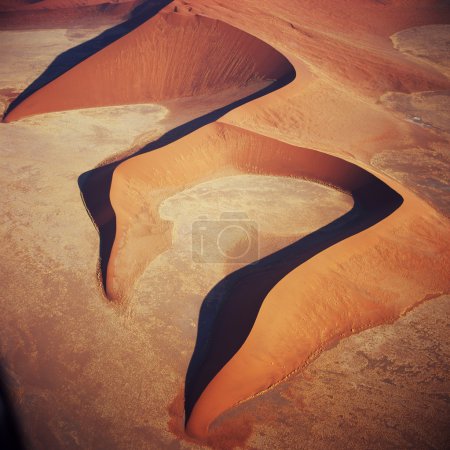 Photo for Desert, sand, dune, africa, namibia, waves, hot, emrty - Royalty Free Image