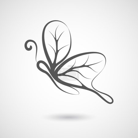 Téléchargez les photos : Modèle de conception vectorielle de logo papillon - en image libre de droit