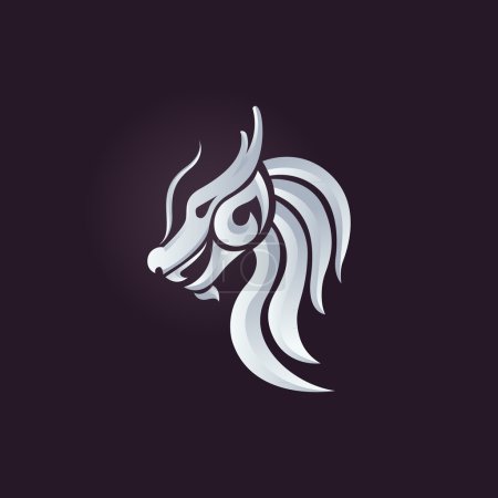 Téléchargez les photos : Modèle de conception vectorielle de logo Dragon, icône dragon
. - en image libre de droit