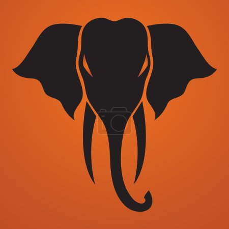 Illustration for Elephant Vector - Royalty Free Image