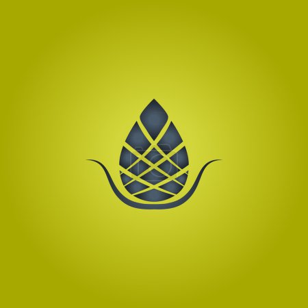 Téléchargez les photos : Logo de fleur de lotus vecteur - en image libre de droit