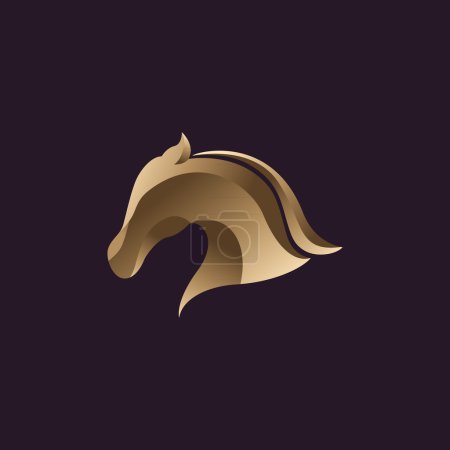 Téléchargez les photos : Tête de cheval - illustration vectorielle - en image libre de droit