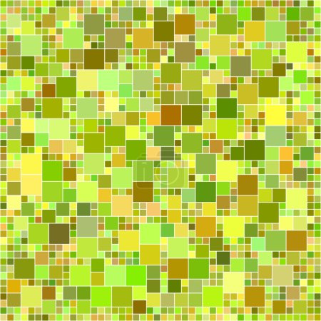 Fond mosaïque pixel carré vert 