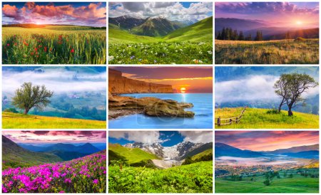 9 paisajes de verano colorido