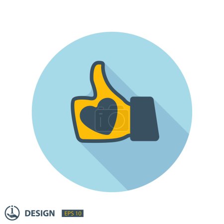 Pictografía del icono like
Pictografía del icono like