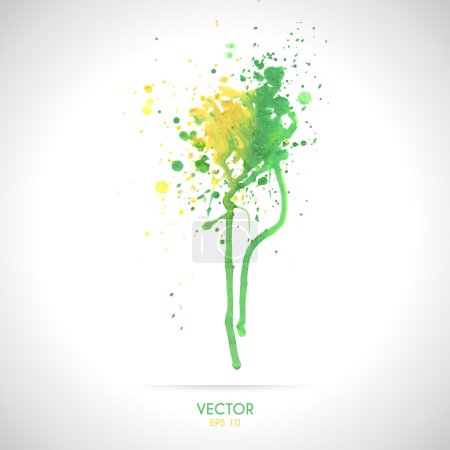 Illustration for Watercolor vector abstract  background - Royalty Free Image