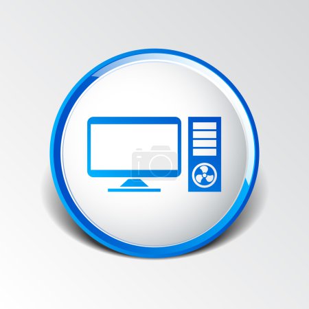 Vector Desktop Computer Icon pc symbol laptop