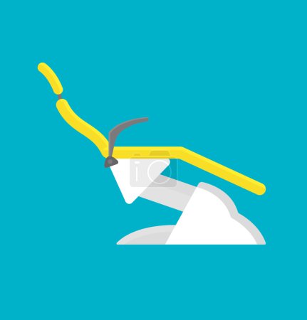 Silla dental en ilustración de vectores clínicos
.