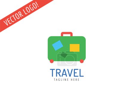 Travel vector logo icons set. Sea, summer or holiday and sea symbol. Stocks design element.