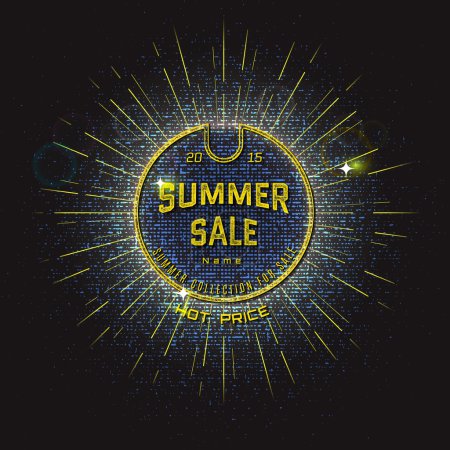 Summer sale badges logos and labels for any use