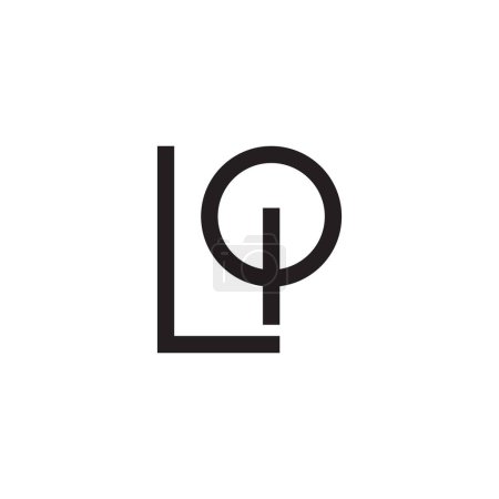 Lq initial letter vector logo icon