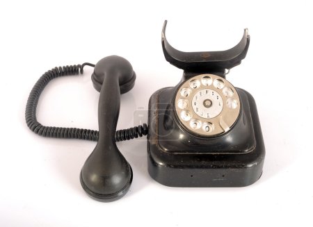 Photo for Ancient phone on white background - Royalty Free Image