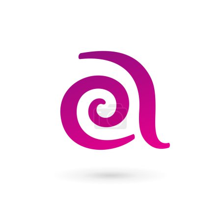 Letra Un icono de logotipo elementos de plantilla de diseño