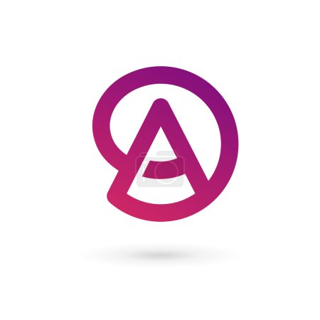 Letra Un icono de logotipo elementos de plantilla de diseño