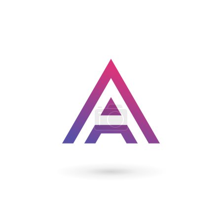 Letra Un icono de logotipo elementos de plantilla de diseño