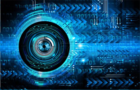 Ilustración de Cibercircuito futuro concepto de tecnología de fondo - Imagen libre de derechos