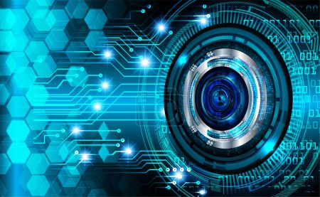Ilustración de Cibercircuito futuro concepto de tecnología de fondo - Imagen libre de derechos