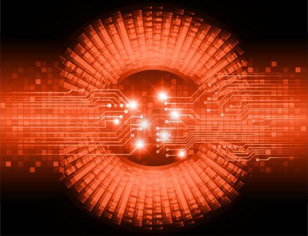 Ilustración de Cibercircuito futuro concepto de tecnología de fondo - Imagen libre de derechos
