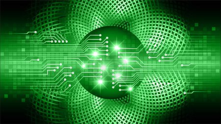 Ilustración de Cibercircuito futuro concepto de tecnología de fondo - Imagen libre de derechos