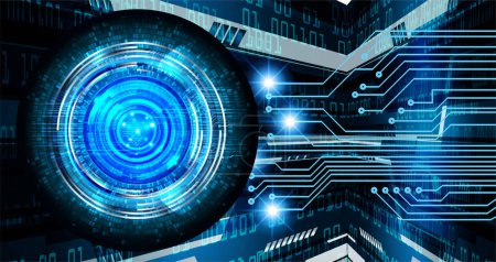 Ilustración de Cibercircuito futuro concepto de tecnología de fondo - Imagen libre de derechos