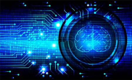 Ilustración de Cibercircuito futuro concepto de tecnología de fondo - Imagen libre de derechos