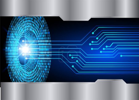 Ilustración de Cibercircuito futuro concepto de tecnología de fondo - Imagen libre de derechos