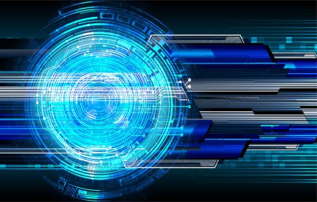 Ilustración de Cibercircuito futuro concepto de tecnología de fondo - Imagen libre de derechos