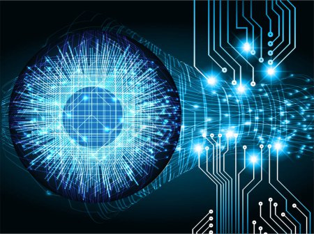 Ilustración de Cibercircuito futuro concepto de tecnología de fondo - Imagen libre de derechos