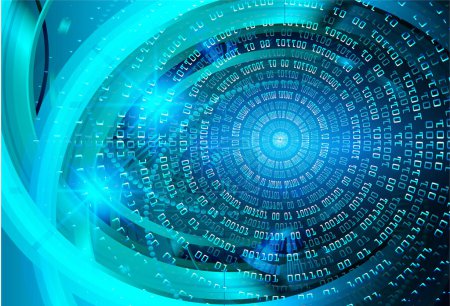 Ilustración de Cibercircuito futuro concepto de tecnología de fondo - Imagen libre de derechos