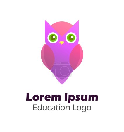 Búho sabio - Logo de la educación
