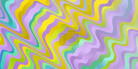 Ilustración de Diseño vectorial Multicolor ligero con curvas. Ilustración abstracta con arcos degradados. El mejor diseño para sus carteles, banners. - Imagen libre de derechos