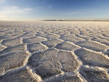 puesta de sol en solución salina de Uyuni, salar
