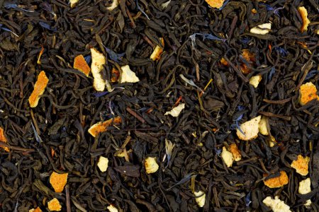 The Earl Grey tea texture.